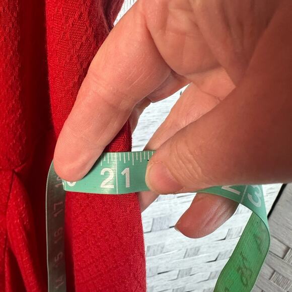 Soft Surroundings Mathilde Red Midi sleeveless Dress summer oversized plus size - Picture 8 of 11